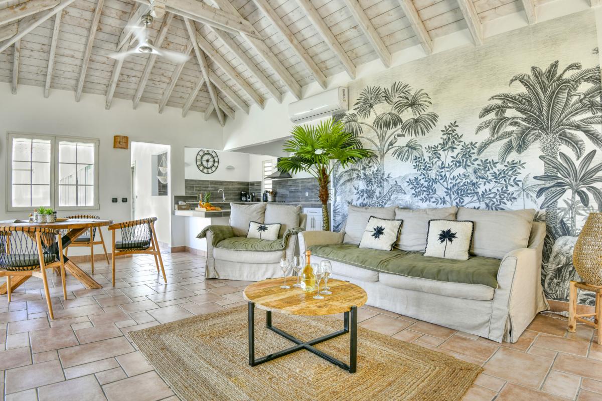 Location villa à la Baie Orientale Saint Martin_ Salon - 11